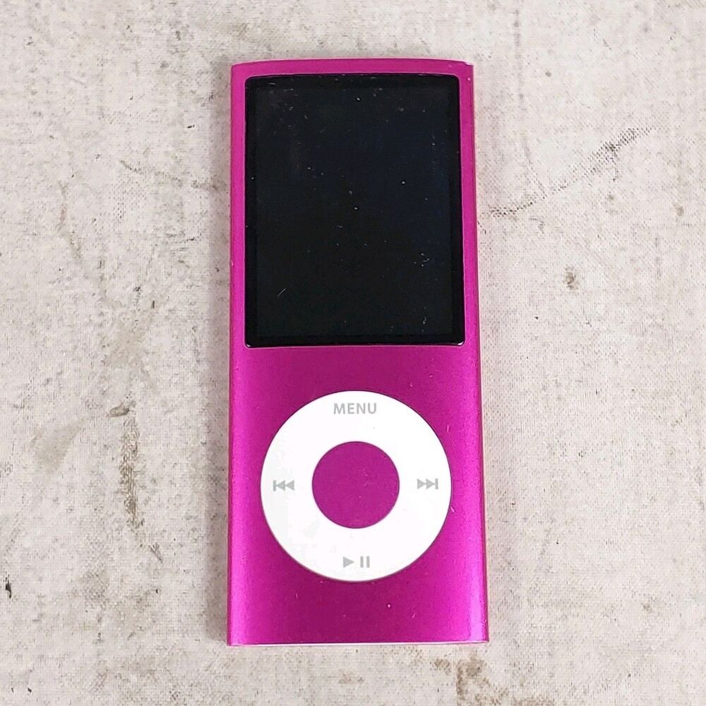 NEEDS BATTERY - Apple A1285 8GB Product Pink iPod Nano 4th Generation - PARTS